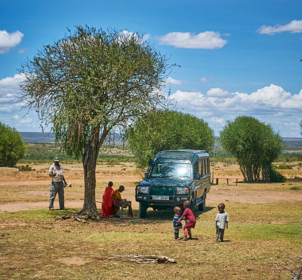 George our driver and some Maasais